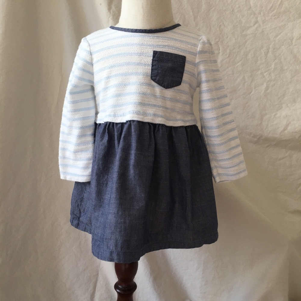 3 for $12  Cat & Jack multimedia baby dress, size 18 mos.